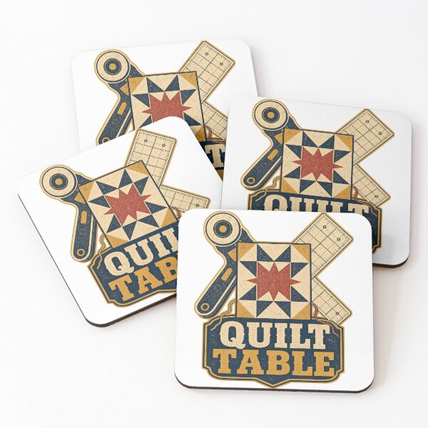 Item preview, Quilting Shirt Vintage Quilt Table Craft Badge designed and sold by Freshloop Studio | Whimsical Vintage Art.