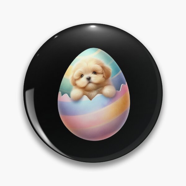 Item preview, Puppy Peek Inside Colorful Egg designed and sold by rustonpoldoks.