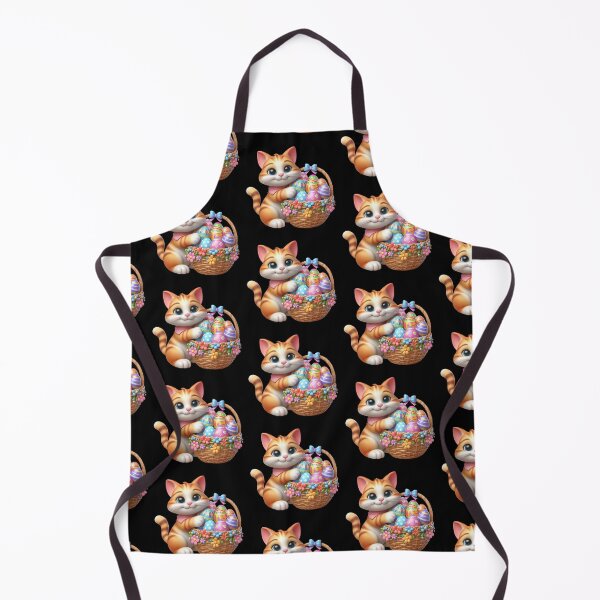 Item preview, Cute Kitten with Easter Basket designed and sold by rustonpoldoks.