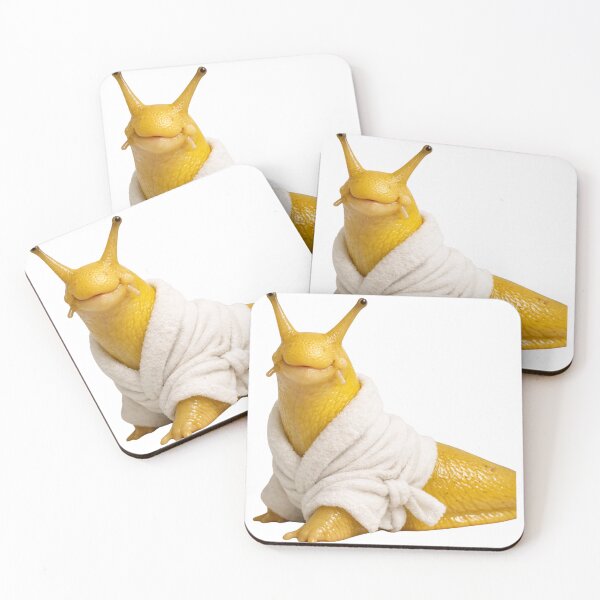 Item preview, Relaxing Bathrobe Banana Slug designed and sold by Sillytoe.