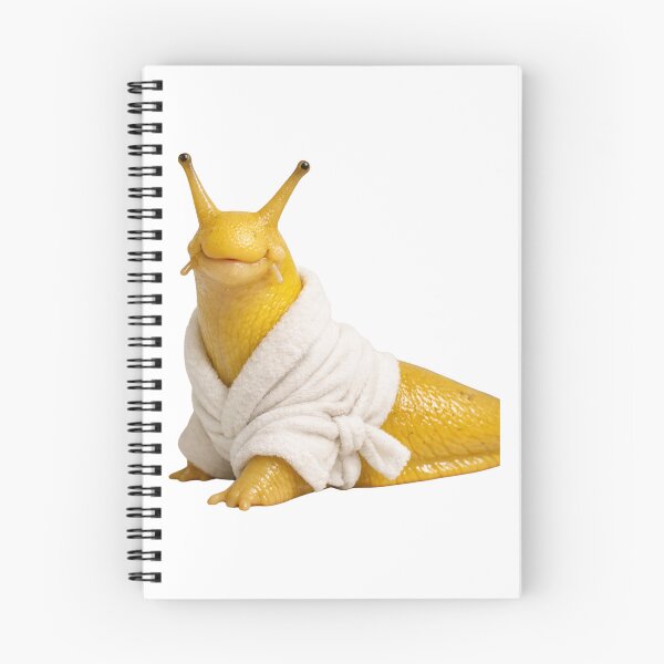 Item preview, Relaxing Bathrobe Banana Slug designed and sold by Sillytoe.