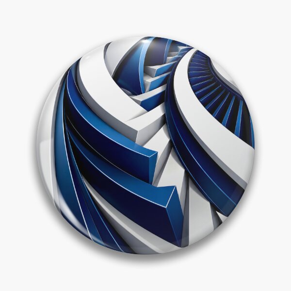 Item preview, White and Blue Abstract Swirl designed and sold by Vicky Brago-Mitchell®.