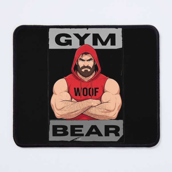 Item preview, Gym Gay Bear | Woof Daddy Gay Bear Illustration designed and sold by BrokenLabel.