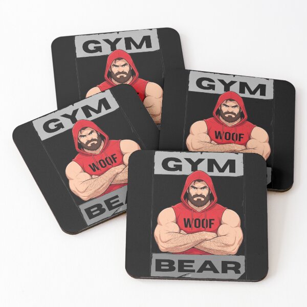 Item preview, Gym Gay Bear | Woof Daddy Gay Bear Illustration designed and sold by BrokenLabel.
