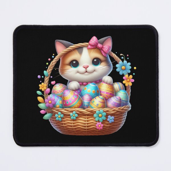 Item preview, Cute Cat in a Basket designed and sold by rustonpoldoks.