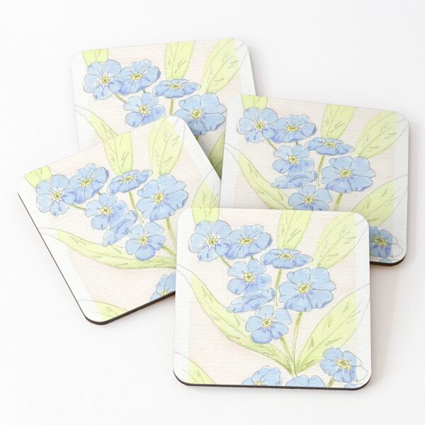 Item preview, Hand Painted Watercolor Forget-Me-Nots designed and sold by MyCuriousMagpie.