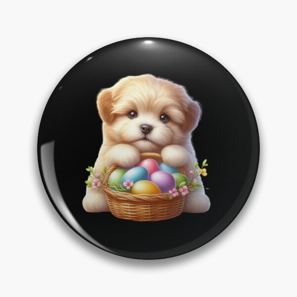 Item preview, Puppy with Easter Basket designed and sold by rustonpoldoks.