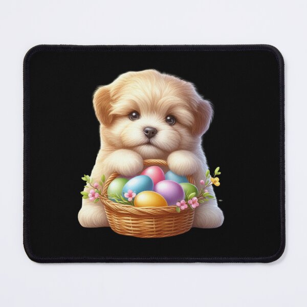 Item preview, Puppy with Easter Basket designed and sold by rustonpoldoks.
