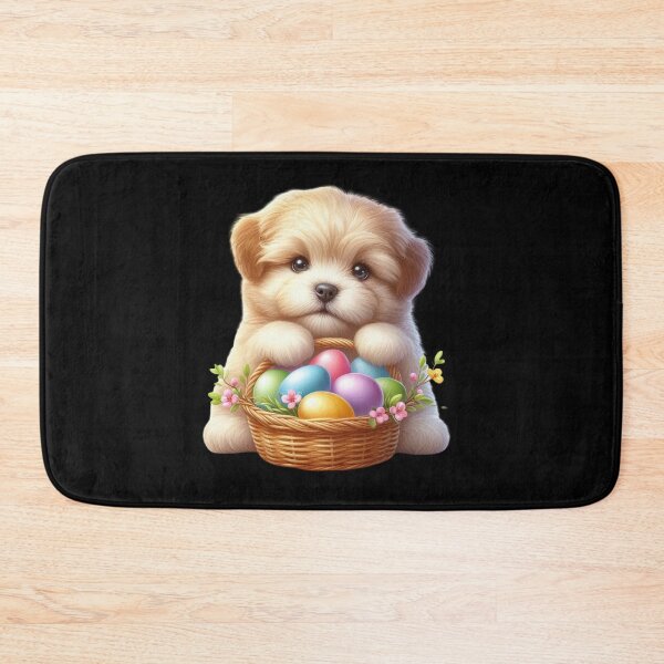 Item preview, Puppy with Easter Basket designed and sold by rustonpoldoks.