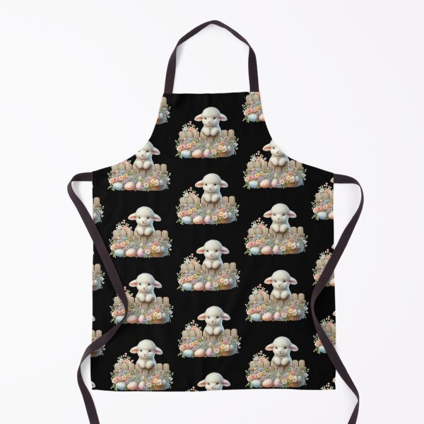 Item preview, Cute Lamb with Easter Decorations designed and sold by rustonpoldoks.