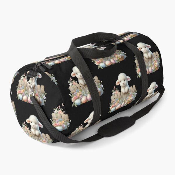 Item preview, Cute Lamb with Easter Decorations designed and sold by rustonpoldoks.