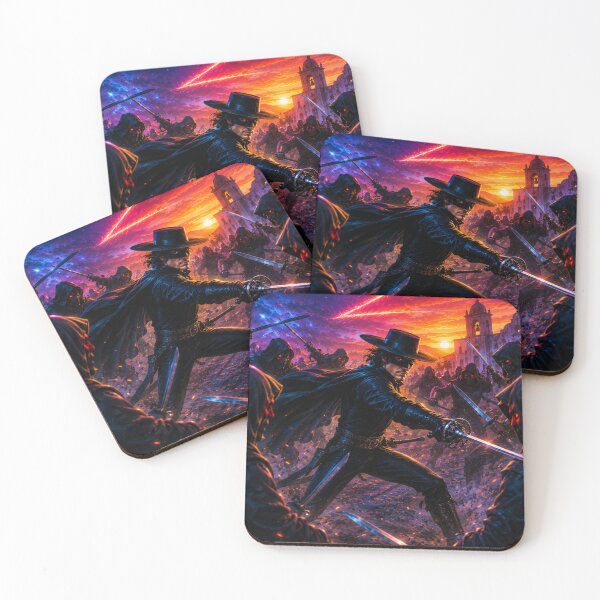 Item preview, Zorro vs. the Zombie Horde | Epic Cinematic Action Art designed and sold by SHOCAMPOS DESIGNS .