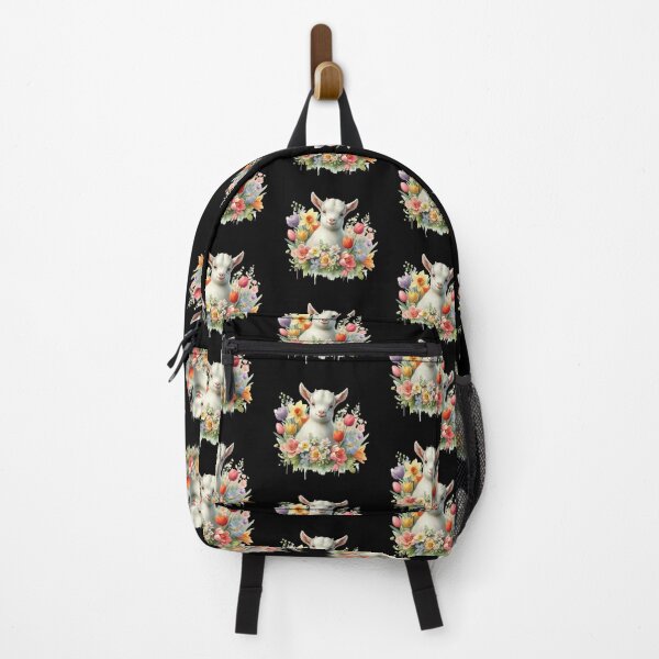 Item preview, Adorable Goat with Colorful Flowers designed and sold by rustonpoldoks.