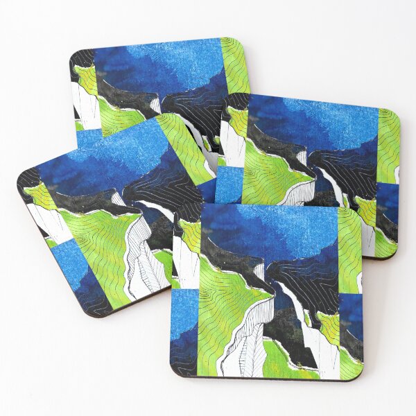 Item preview, Verdant Abyss Passage - Abstract Topographic Landscape Painting designed and sold by Marsailhe Milward.