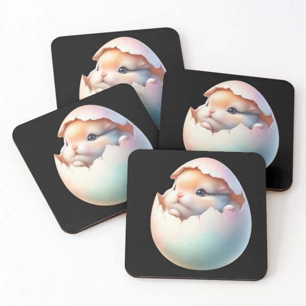 Item preview, Adorable Kitten Emerging from Pastel Egg designed and sold by rustonpoldoks.