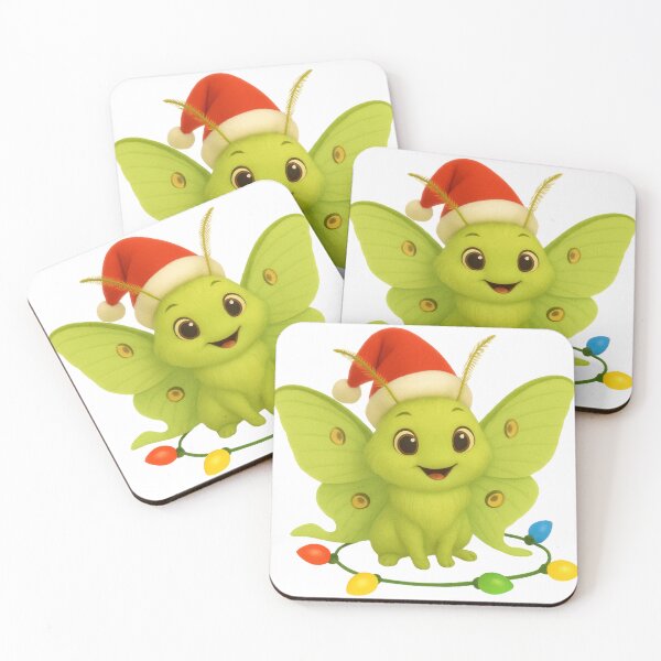 Item preview, Christmas Luna Moth designed and sold by Sillytoe.