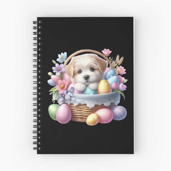 Item preview, Puppy in Easter Basket designed and sold by rustonpoldoks.