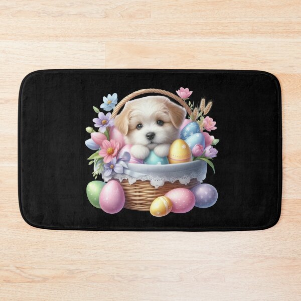 Item preview, Puppy in Easter Basket designed and sold by rustonpoldoks.