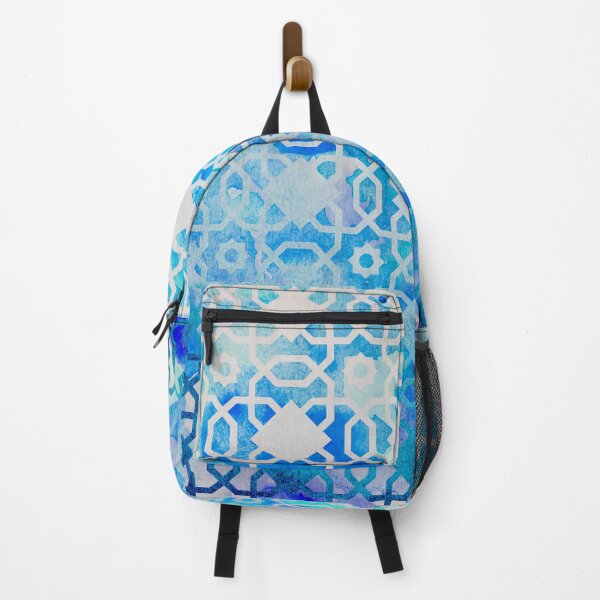 Item preview, Elegant Moroccan Geometric Blue Pattern designed and sold by DEC02.