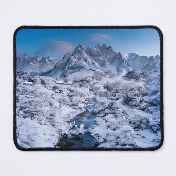 Item preview, Seoraksan National Park in Winter - Majestic Snowy Peaks and Winter Wonderland designed and sold by SOOstudio73.