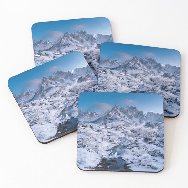 Item preview, Seoraksan National Park in Winter - Majestic Snowy Peaks and Winter Wonderland designed and sold by SOOstudio73.