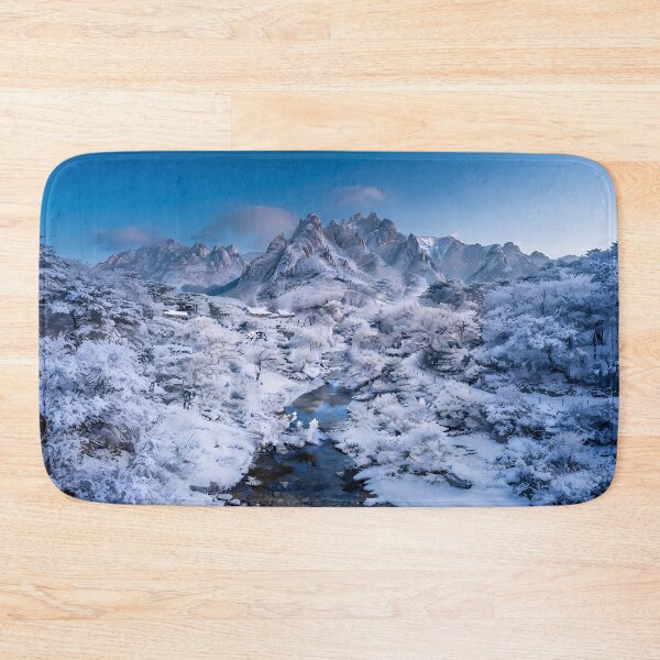 Item preview, Seoraksan National Park in Winter - Majestic Snowy Peaks and Winter Wonderland designed and sold by SOOstudio73.