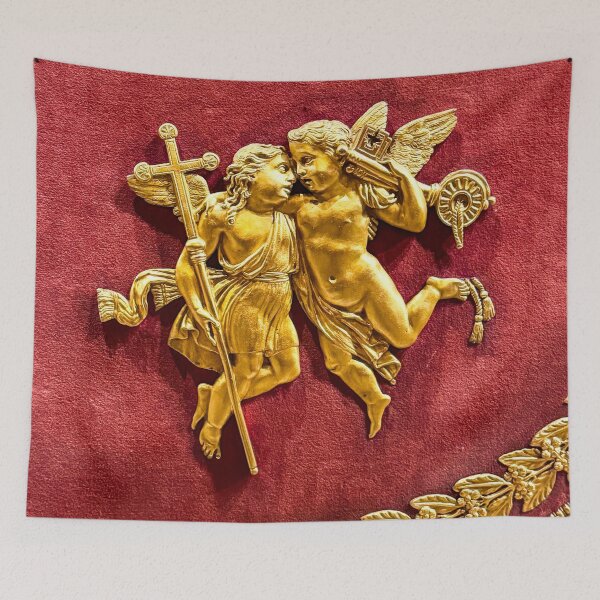 Item preview, Angels Holding Cross and Key Papal Carriage designed and sold by Diego Re.