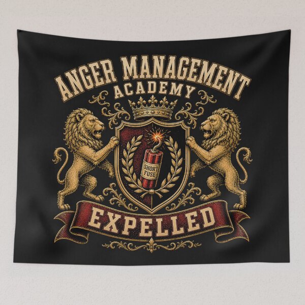 Item preview, Anger Management Academy — Expelled (Short Fuse Honors Program) designed and sold by Sanctum Icons.