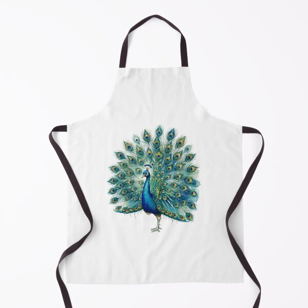 Item preview, Peacock Watercolor Print | Fully Spread Tail Bird Art | Boho designed and sold by laughingshirts.