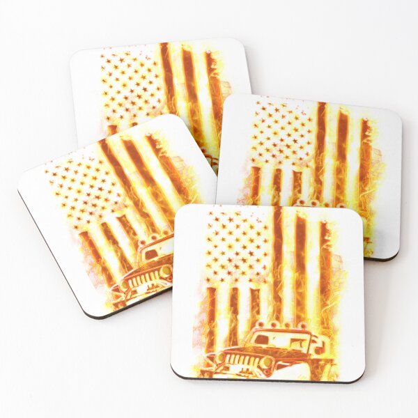 Item preview, Jeep fire America Flag For Men designed and sold by eltradesigne.