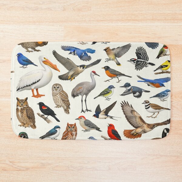 Item preview, Native Birds of Illinois Retro Style Identification Chart designed and sold by kakarikihill.