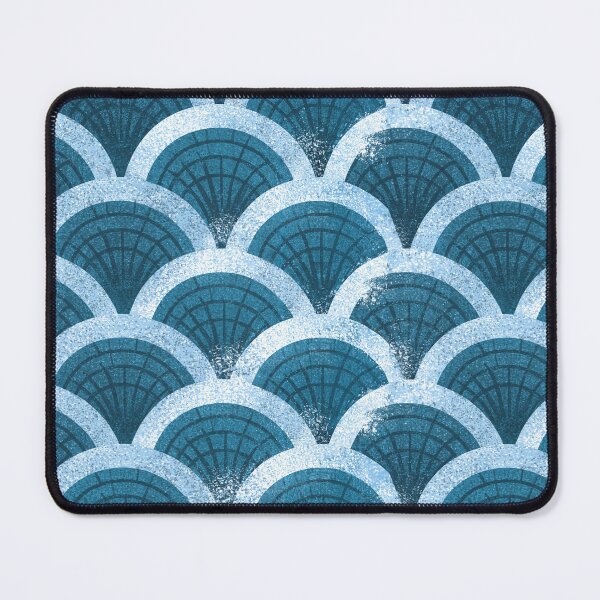 Item preview, Classic Blue Seigaiha Japanese Wave Pattern designed and sold by Piotrek0001.