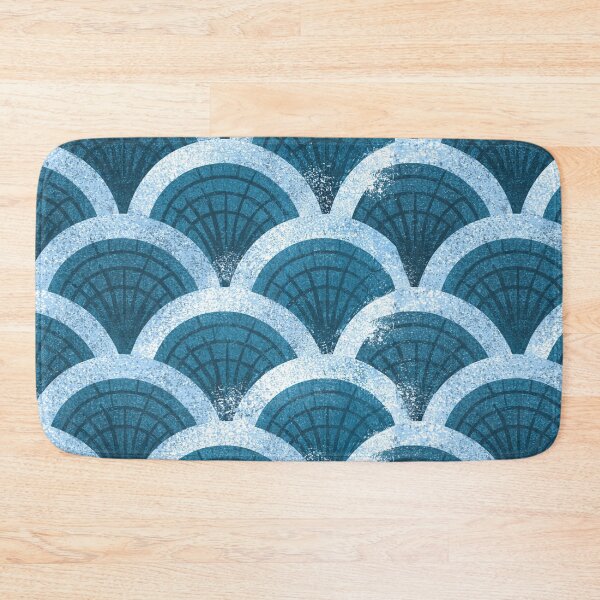 Item preview, Classic Blue Seigaiha Japanese Wave Pattern designed and sold by Piotrek0001.