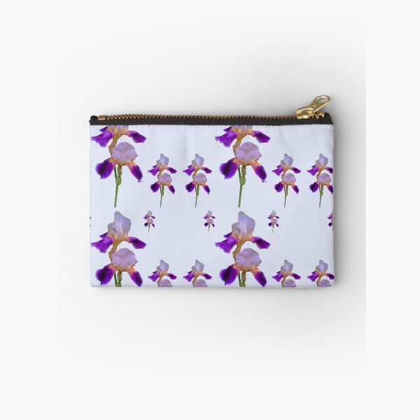 Item preview, Minimalist Deep Purple Iris Flower Macro Photography Collage designed and sold by JurateArt-DK.