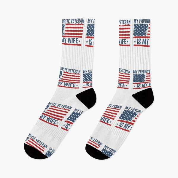 Item preview, My Favorite Veteran Is My Wife Funny Military Husband | Proud Military Spouse Gift | Patriotic Veteran Design designed and sold by 76Valeria.