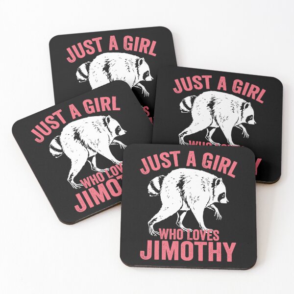 Item preview, just a girl who loves jimothy funny raccoon meme designed and sold by teeshop87.