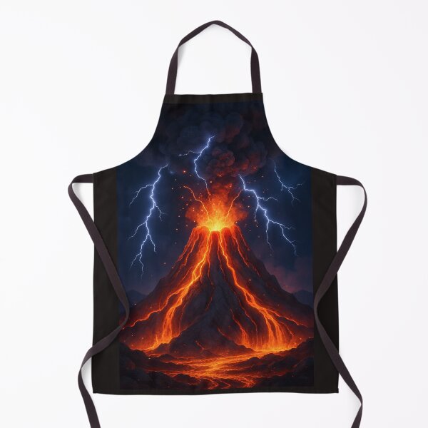 Item preview, Dramatic Volcano Eruption with Lightning Strikes designed and sold by Donlaporn.