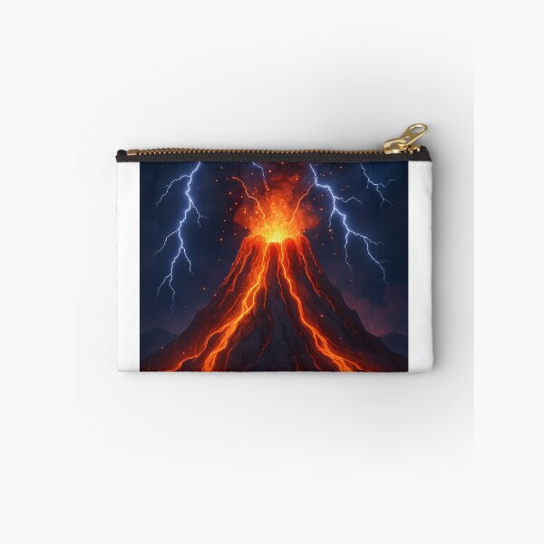 Item preview, Dramatic Volcano Eruption with Lightning Strikes designed and sold by Donlaporn.