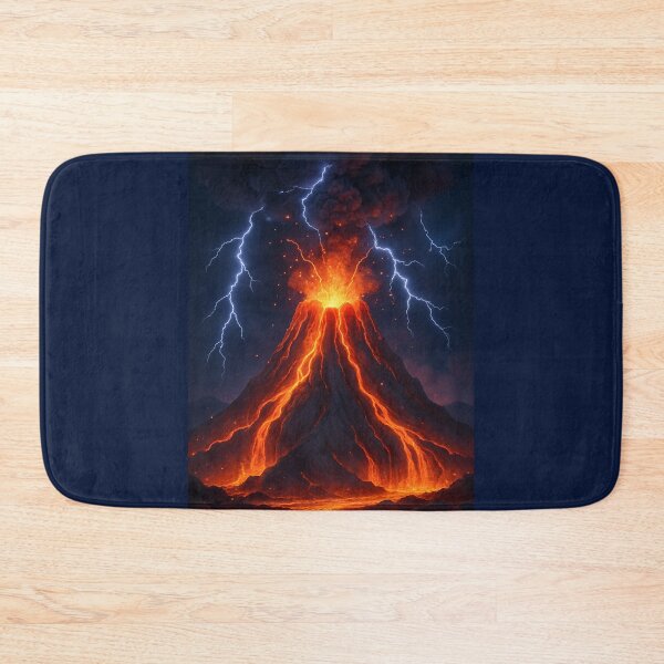 Item preview, Dramatic Volcano Eruption with Lightning Strikes designed and sold by Donlaporn.