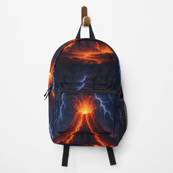 Item preview, Dramatic Volcano Eruption with Lightning Strikes designed and sold by Donlaporn.