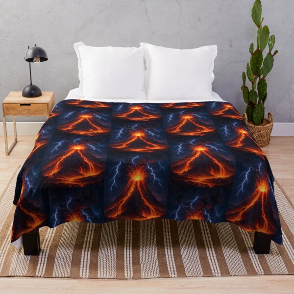 Item preview, Dramatic Volcano Eruption with Lightning Strikes designed and sold by Donlaporn.