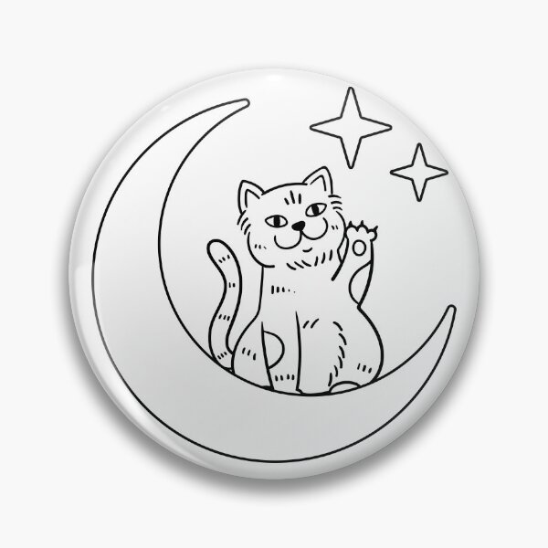 Item preview, Mystical Black Cat on Crescent Moon | Celestial Witchcore Gothic T-Shirt designed and sold by thepeaceful90.