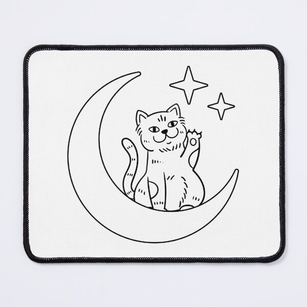 Item preview, Mystical Black Cat on Crescent Moon | Celestial Witchcore Gothic T-Shirt designed and sold by thepeaceful90.