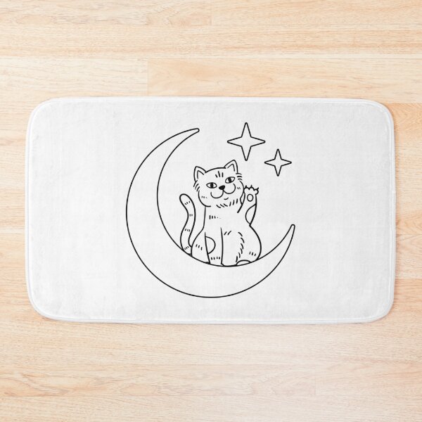Item preview, Mystical Black Cat on Crescent Moon | Celestial Witchcore Gothic T-Shirt designed and sold by thepeaceful90.