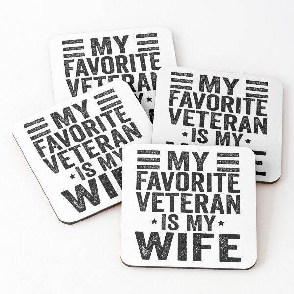 Item preview, My Favorite Veteran Is My Wife Funny Military Husband | Proud Military Spouse Gift | Patriotic Veteran Design designed and sold by 76Valeria.