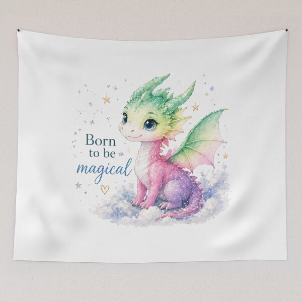 Item preview, Genderfae Pride Dragon - Born To Be Magical designed and sold by Travelslightly.