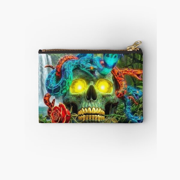Item preview, Glowing Medusa Skull with Rose in the Forest   designed and sold by Trans4med.