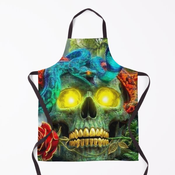 Item preview, Glowing Medusa Skull with Rose in the Forest   designed and sold by Trans4med.