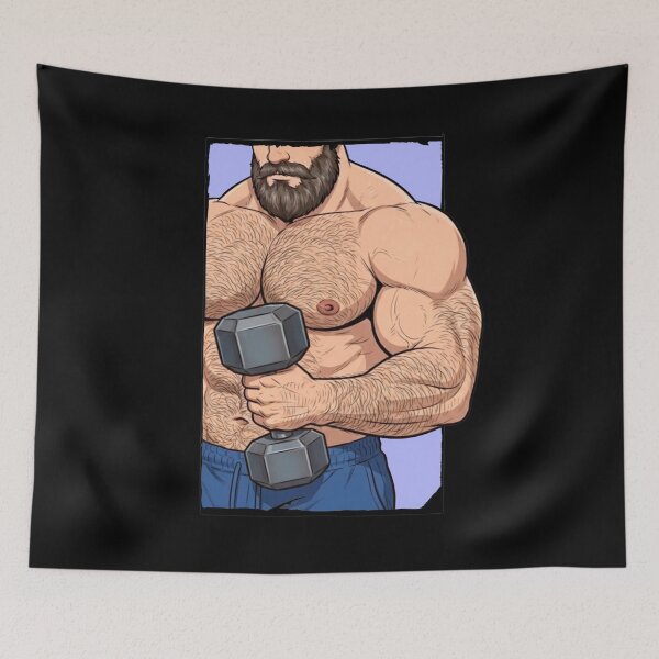 Item preview, Gym Gay Bear | Woof Daddy Gay Bear Illustration designed and sold by BrokenLabel.