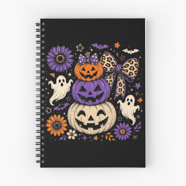 Item preview, Preppy Neon Halloween Pumpkin Ghost designed and sold by DesignDenDo ⭐⭐⭐⭐⭐.